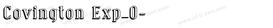 Covington Exp_0字体转换